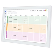 Digitaler Familien-Organizer mit Touchscreen-Display - 15.6" - Weiß