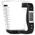 Digitale Küchenwaage mit Messbecher TY-C01 - 1000g - Schwarz