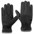 Fleece-gefütterte Winter-Touchscreen-Handschuhe für Männer - Schwarz
