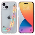Dual-Color Serie iPhone 14 TPU Hülle - Buntes Band