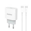 Dudao A14EUC 20-W-USB-C-PD-Steckdosenladegerät mit USB-C-Kabel – Kabel