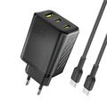 Dudao A29C 65W GaN Wandladegerät mit USB-C Kabel - Schwarz