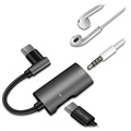 Dux Ducis 2-in-1 USB-C / 3.5mm Kopfhörer Adapter