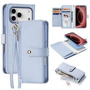 iPhone 18 Pro Max Dux Ducis Lawa Brieftaschen-Lederhülle mit Magnetabdeckung - Baby Blau
