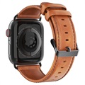 Dux Ducis Apple Watch Series 7/SE/6/5/4/3/2/1 Lederarmband - 41mm/40mm/38mm - Braun