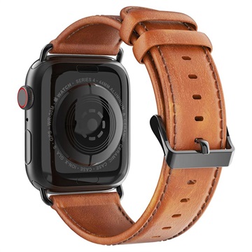 Dux Ducis Apple Watch Series Ultra 3/2/Ultra/11/10/9/8/SE 3/(2022)/7/SE/6/5/4/3/2/1 Lederarmband - 49mm/46mm/45mm/44mm/42mm - Braun