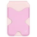 Dux Ducis Papo RFID-blockierender Magnetkartenhalter und Ständer - MagSafe-kompatibel - Rosa