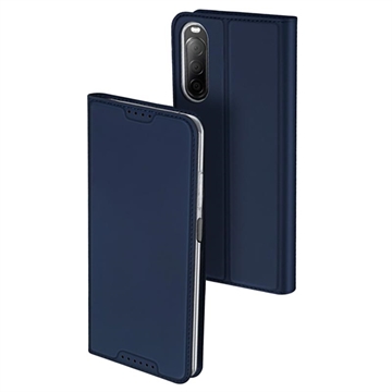Dux Ducis Skin Pro Sony Xperia 10 V Flip Hülle - Blau