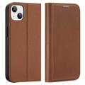 Dux Ducis Skin X2 iPhone 14 Plus Flip Hülle - Braun