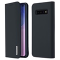 Dux Ducis Wish Samsung Galaxy S10 Wallet Lederhülle - Dunkel Blau