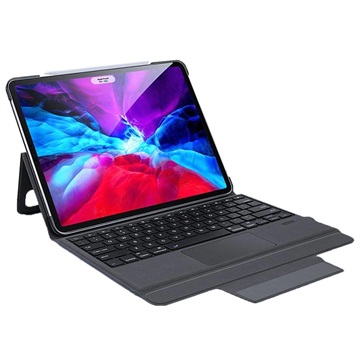 Dux Ducis iPad Pro 12.9 (2020) Bluetooth-Tastaturhülle - Schwarz