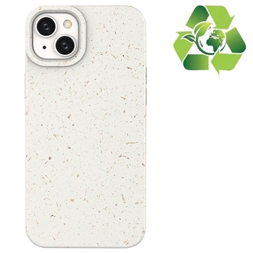 Eco Nature iPhone 14 Plus Hybrid Hülle - Weiß