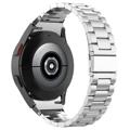 Elegante Samsung Galaxy Watch4/Watch4 Classic/Watch5/Watch6 Edelstahl Band - Silber