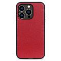 Elegant iPhone 14 Pro Leder Cover - Rot