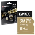 Emtec SpeedIn Pro UHS-I U3 V30 MicroSD Karte - ECMSDM64GXC10SP