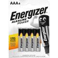 Energizer Alkaline Power LR03/AAA Alkaline Batteries - 4 Pcs.
