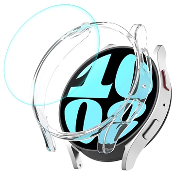 Enkay Samsung Galaxy Watch6 Cover mit Panzerglas - 40mm - Durchsichtig