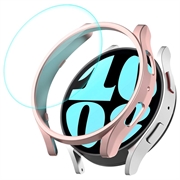 Enkay Samsung Galaxy Watch6 Cover mit Panzerglas - 44mm - Roségold