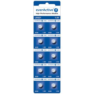 EverActive AG0 LR521/LR63 Alkaline-Knopfzellenbatterien - 10 Stk.
