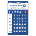 EverActive Alkaline-Knopfzellenbatterien Set - 30 St.