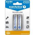 EverActive Silver Line EVHRL6-2000 Wiederaufladbare AA-Batterien 2000mAh - 2 Stk.