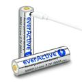 EverActive Silver+ Lithium MicroUSB Wiederaufladbare 18650 Batterie - 2600mAh