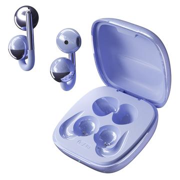 F22 Ohrclip OWS Kabellose Kopfhörer mit ENC Rauschunterdrückung und Bluetooth 6.0 - Violett