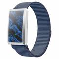 F360 Smart Band - Herzfrequenz, HRV, SpO2, Schlafüberwachung, 44 Sportmodi - Nylonarmband - Blau