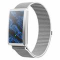 F360 Smart Band - Herzfrequenz, HRV, SpO2, Schlafüberwachung, 44 Sportmodi - Nylonarmband - Grau