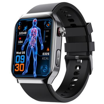 F700 Wasserdichte Smartwatch mit SOS, EKG, Schlaf & Fitness Gesundheitsmonitor - Silikonarmband