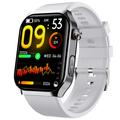 F700 Wasserdichte Smartwatch mit SOS, EKG, Schlaf & Fitness Gesundheitsmonitor - Silikonarmband - Grau
