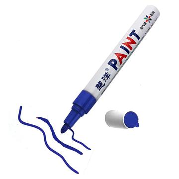 Flysea FS-110 Wasserfester Marker für den Hobbybereich - für Metall, Stein, Kunststoff und Papier - blau