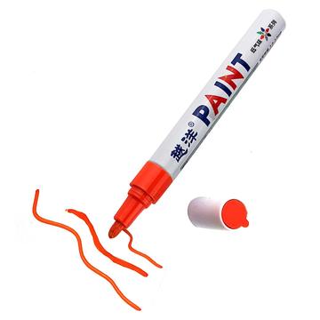 Flysea FS-110 Wasserfester Marker für den Hobbygebrauch - für Metall, Stein, Kunststoff und Papier - Rot