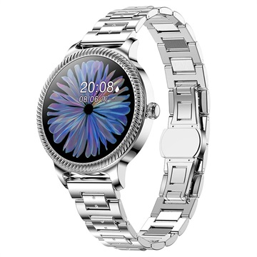 Smartwatch für Frauen mit Herzfrequenz AK38 (Offene Verpackung - Zufriedenstellend) - Silber