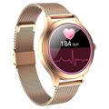 Wasserdichte Smartwatch für Frauen mit Herzfrequenz KW10 Pro - Roségold