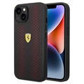 Ferrari On Track Perforated iPhone 14 Plus Cover - Rot / Schwarz