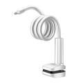 Flexible Schwanenhals-Klemmenhalterung für Überwachungskameras und Babyphone - 110cm - Weiß
