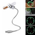 Flexibler Schwanenhals USB-Kühlventilator mit LED-Uhranzeige