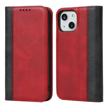 Elegance Serie iPhone 14 Wallet Schutzhülle - Rot / Schwarz