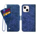 Drehbarer Cardholder iPhone 14 Plus Wallet Hülle - Blau