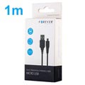 Forever Charge & Sync MicroUSB Kabel - 1m - Schwarz