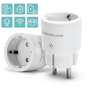 Forever Light FLSP10B WiFi Smart Plug mit App-Steuerung - 240V, 10A