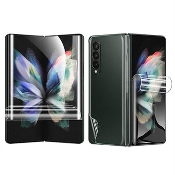 Full Cover Samsung Galaxy Z Fold4 TPU Schutzfolie-Set - Durchsichtig