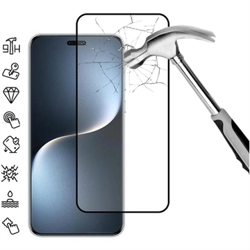 Honor Magic7 Pro Full Cover Panzerglas - Schwarz Rand