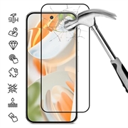 Honor X80i Vollabdeckung Panzerglas - 9H - Schwarzer Rand