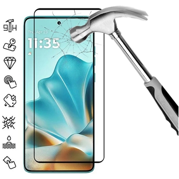 Motorola Edge 60 Fusion/Edge 60/60 Pro Full Cover Panzerglas - Schwarz Rand