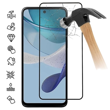 Motorola Moto G53 Full Cover Panzerglas - Schwarz Rand