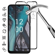 Nokia C22 Full Cover Panzerglas - Schwarz Rand