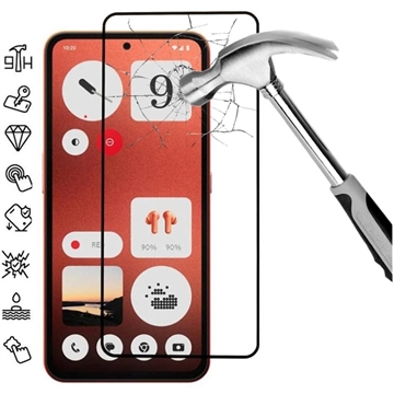 Nothing CMF Phone 1 Full Cover Panzerglas - Schwarz Rand