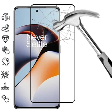 OnePlus 12R/Ace 3 Full Cover Panzerglas - Schwarz Rand